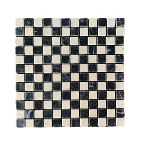 Mosaic Strip Biancone / Nero 30x30 cm Mosaic Strip Biancone / Nero 30x30 cm