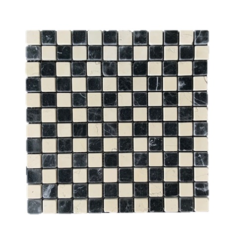 Mosaic Strip Biancone / Nero 30x30 cm Mosaic Strip Biancone / Nero 30x30 cm