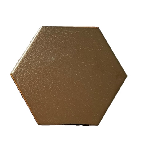 Hexagonale F68 (goud/brons) 15x17 cm Hexagonale F68 (goud/brons) 15x17 cm