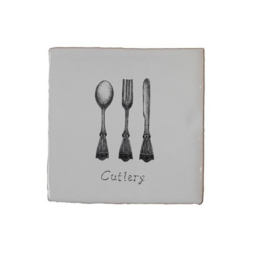Malaga Bone Decor Cutlery 13x13 cm