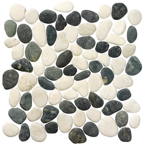 Stone Pebbles White/Antracite 30x30 cm Stone Pebbles White/Antracite 30x30 cm