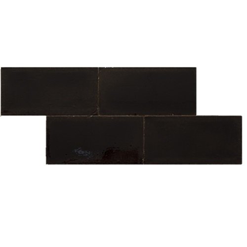 Terre-Spatula-Lucido Nero Lucido 10x20 cm
