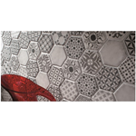 Epoca Gris Mosaico Hexagono 28x30 cm