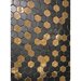 Hexagonale Mosaic Black-Gold 28x30 cm Hexagonale Mosaic Black-Gold 28x30 cm