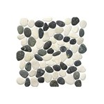 Stone Pebbles White/Antracite 30x30 cm