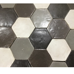 Terra-Alta-Royal Nero Hexagonal 16 cm