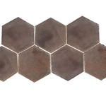 Terra-Alta-Royal Mangneso Hexagonal 11 cm Terra-Alta-Royal Mangneso Hexagonal 11 cm